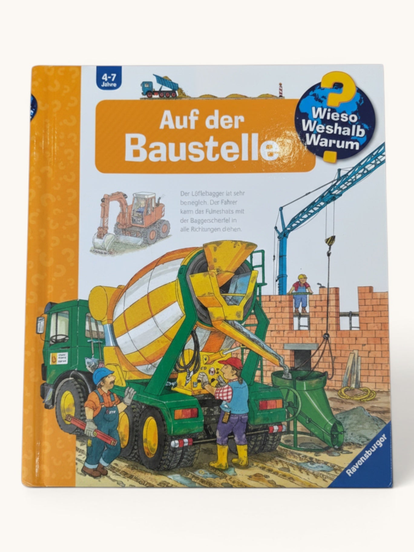 tiptoi Buch – Auf der Baustelle – Wieso? Weshalb? Warum? Bagger-Buch 4-7 Jahre | Ravensburger