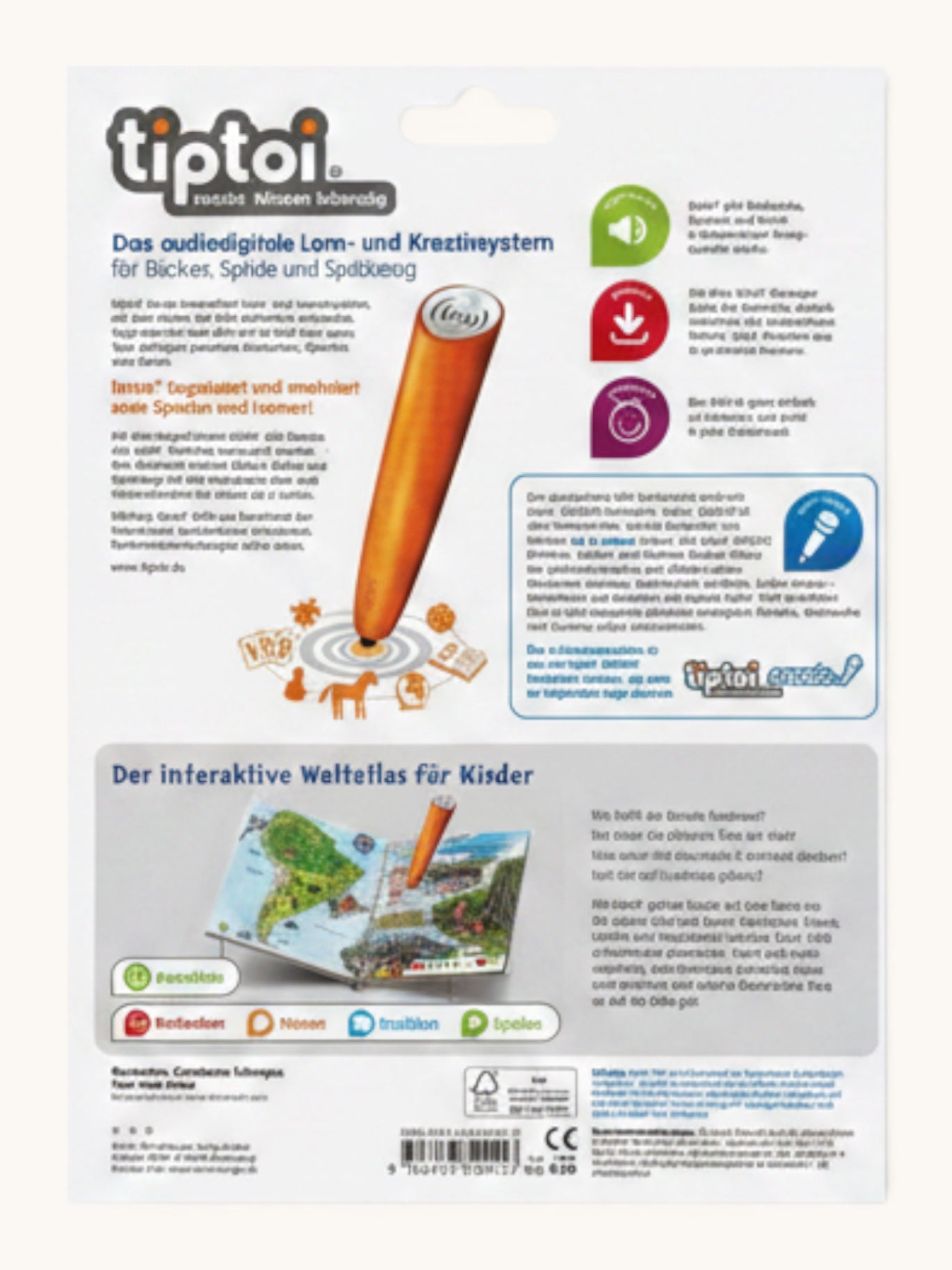 tiptoi Buch – Mein großer Weltatlas – Spielerisch die Welt kennenlernen 5-8 Jahre | tiptoi