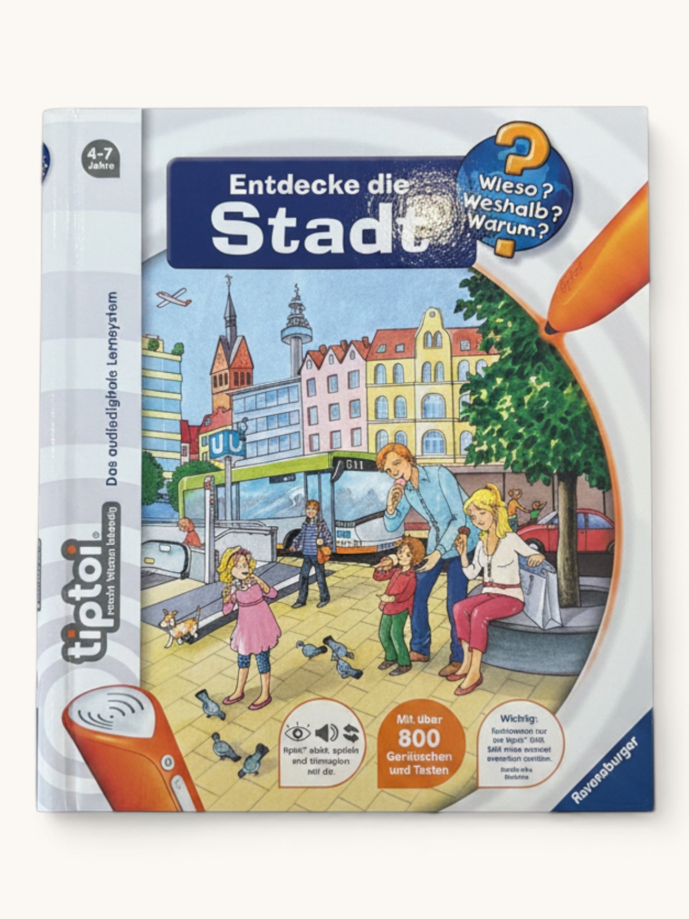 r tiptoi Buch – Entdecke die Stadt – Wieso? Weshalb? Warum? Lernbuch 4-7 Jahre | Ravensburger tiptoi