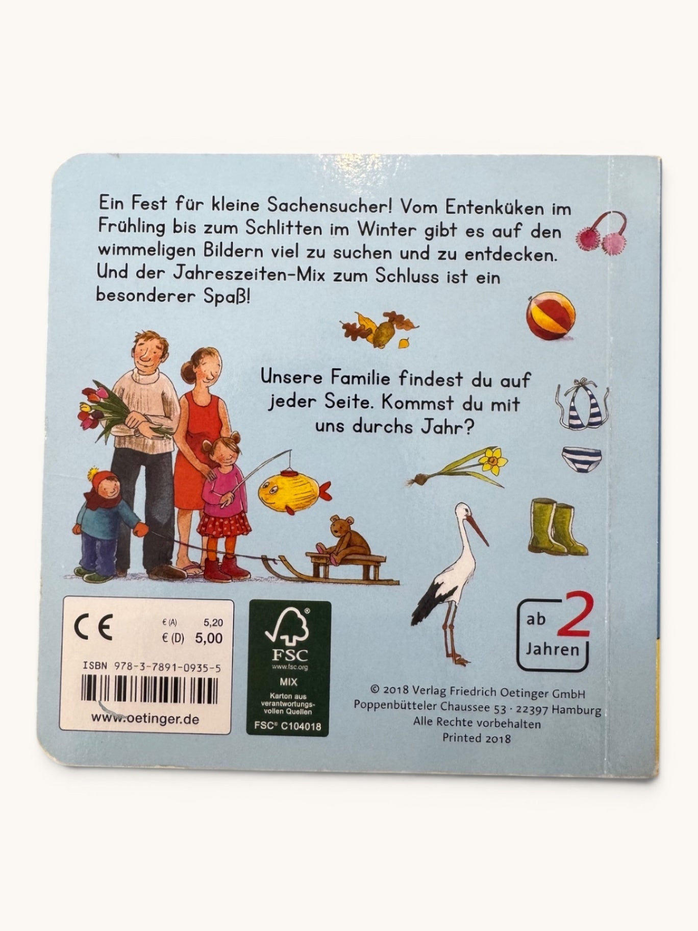 Komm mit uns durchs Jahr! – Pappbilderbuch | Oetinger