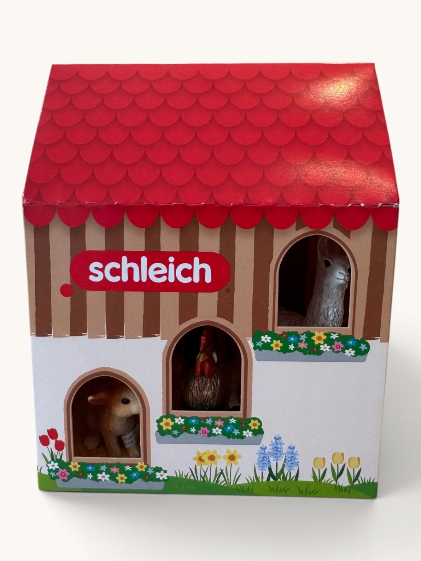 Farm World Haus-Geschenkset – 3 Bauernhof-Tiere: Llama, Huhn & Lamm | Schleich