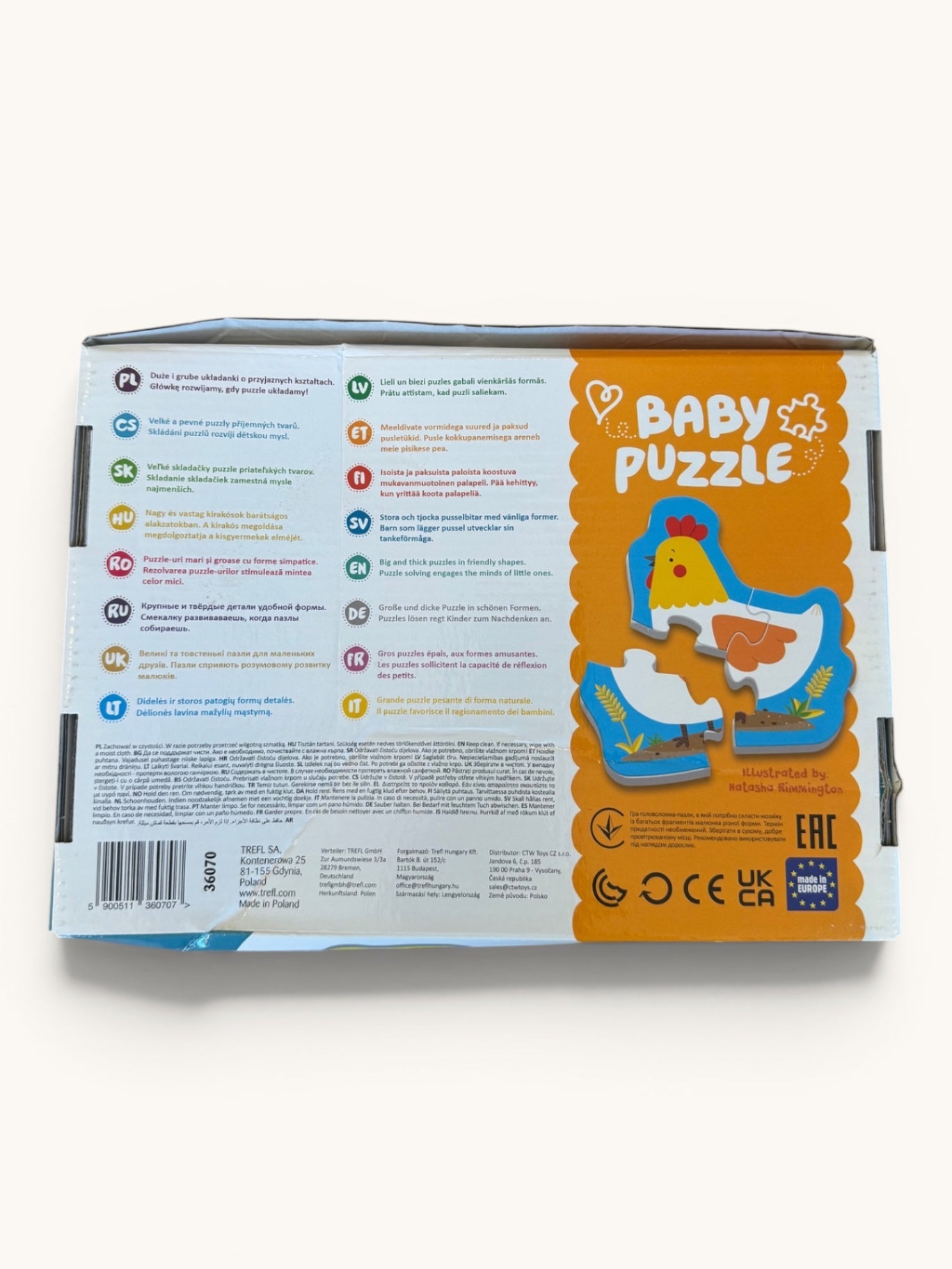 Konturen-Puzzle Bauernhof – 4er-Set ab 2 Jahren | Trefl