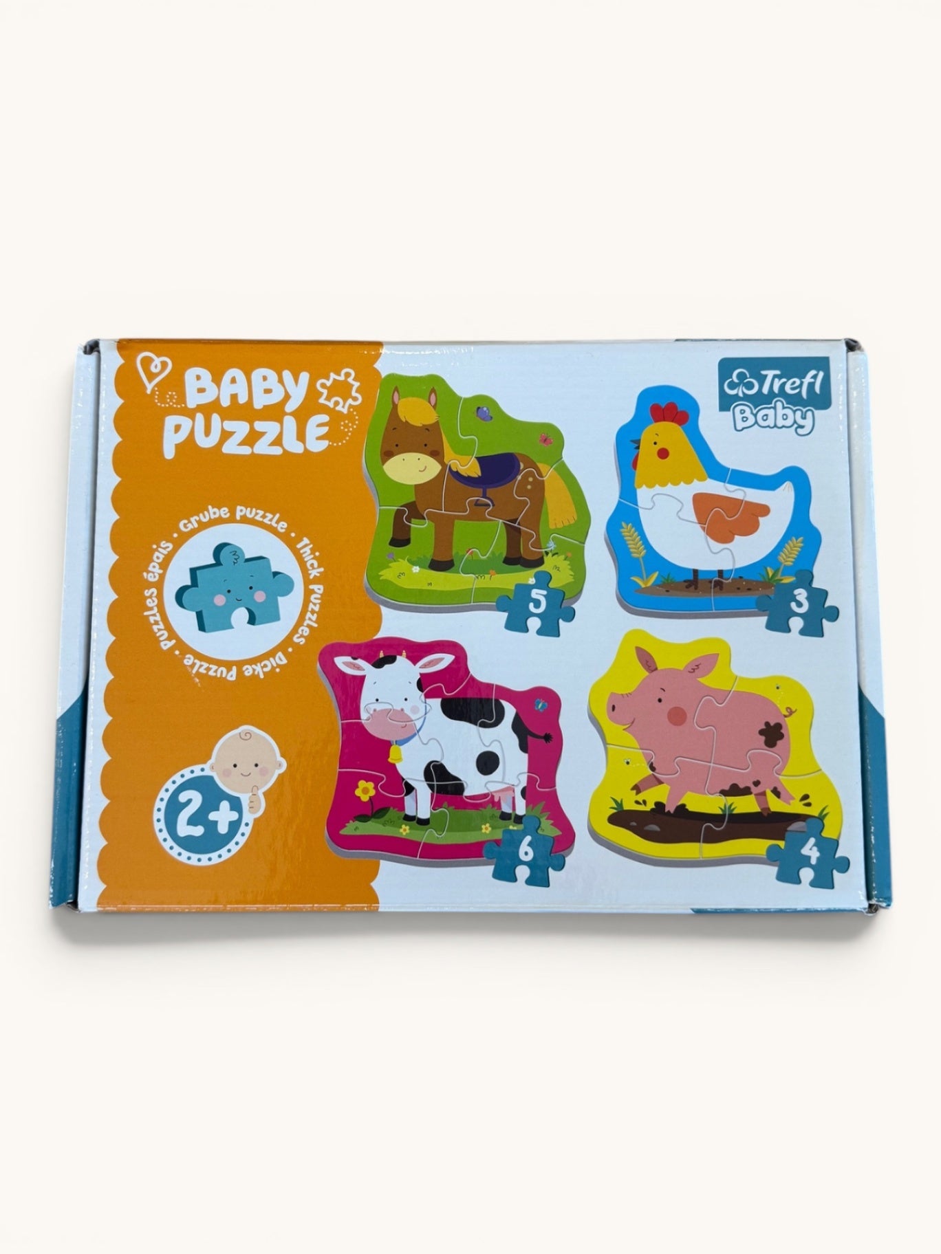 Konturen-Puzzle Bauernhof – 4er-Set ab 2 Jahren | Trefl