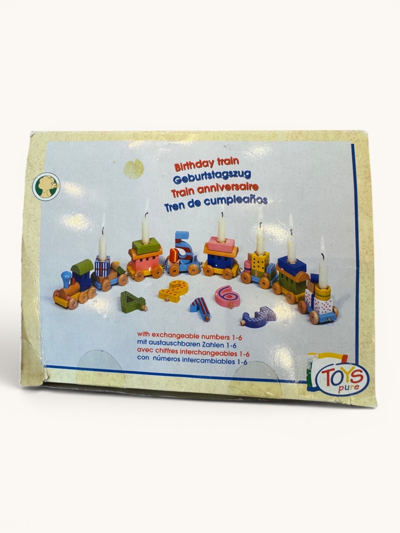 Geburtstagszug mit Zahlen 1-6 – Bunter Holzzug für Geburtstagstische Mehrfarbig Gr. | Toys Pure
