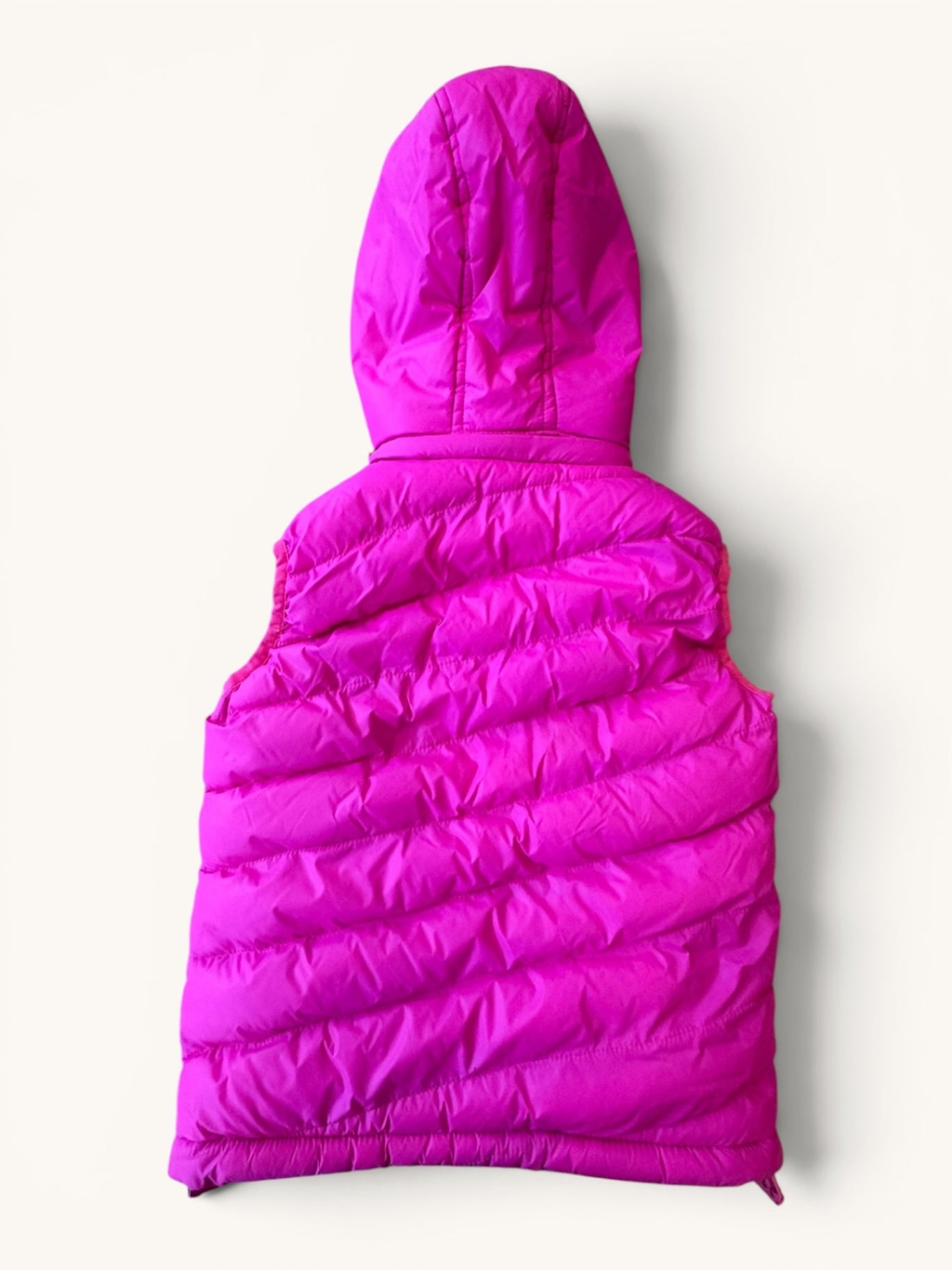 Kinder Steppweste – Ultraleichte Outdoor-Puffer-Weste mit Kapuze in Fuchsia-Pink Gr.128 | Harmont & Blaine