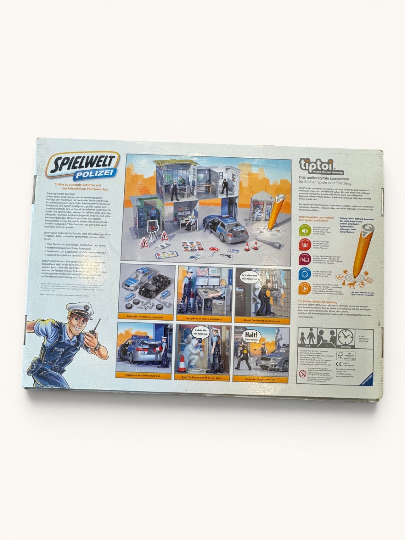 tiptoi® Spielwelt Polizei (Art. 00759) – Interaktives Spielset für Kinder von 4–8 Jahren | tiptoi