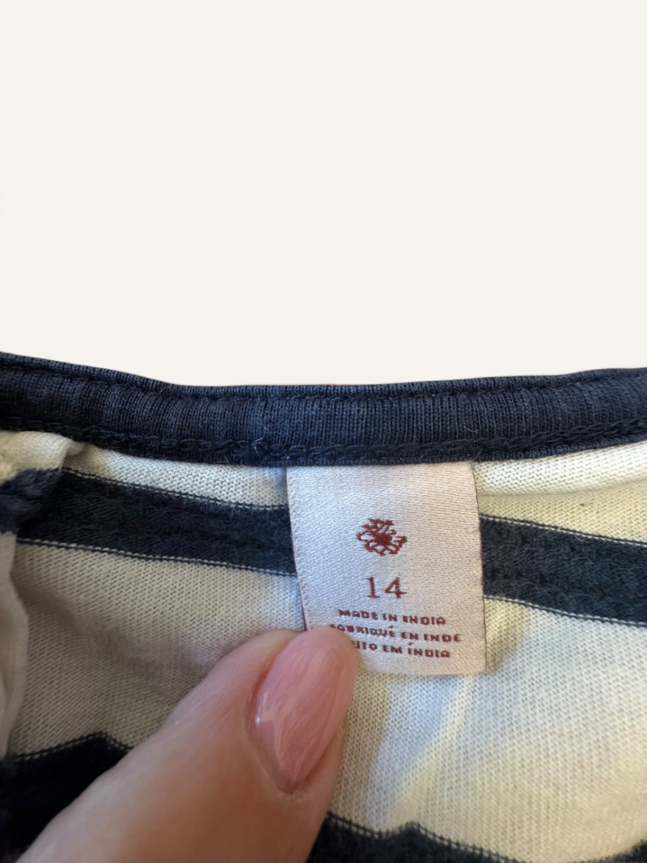Kleid Weiß mit Dunkelblau und Multicolor-Details Gr.14 | Scotch R'Belle