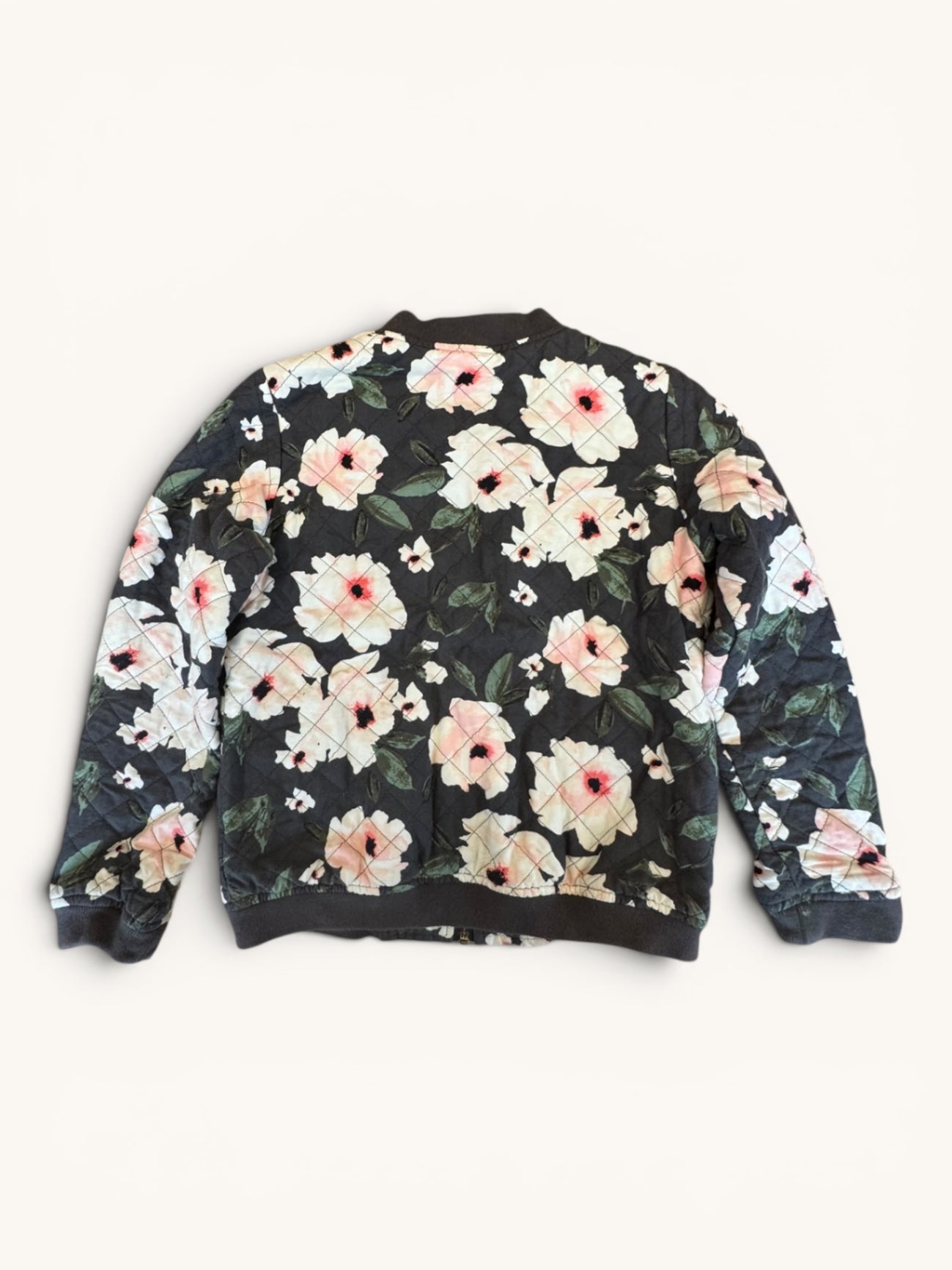 College-Jacke Schwarz, Multicolor, mit Blumenmuster Gr.8 | OshKosh B'gosh