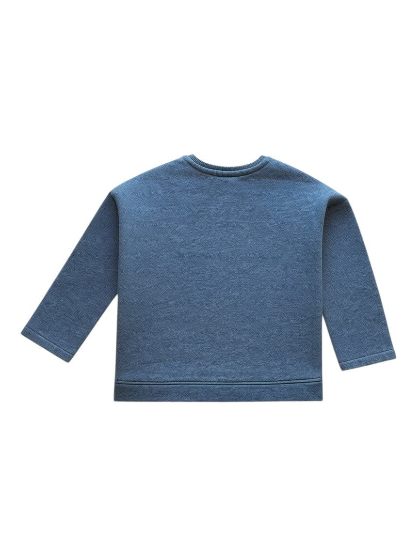Jungen/Mädchen Sweatshirt mit Bouclé-Sternen Anthrazith Gr.98 | ZARA