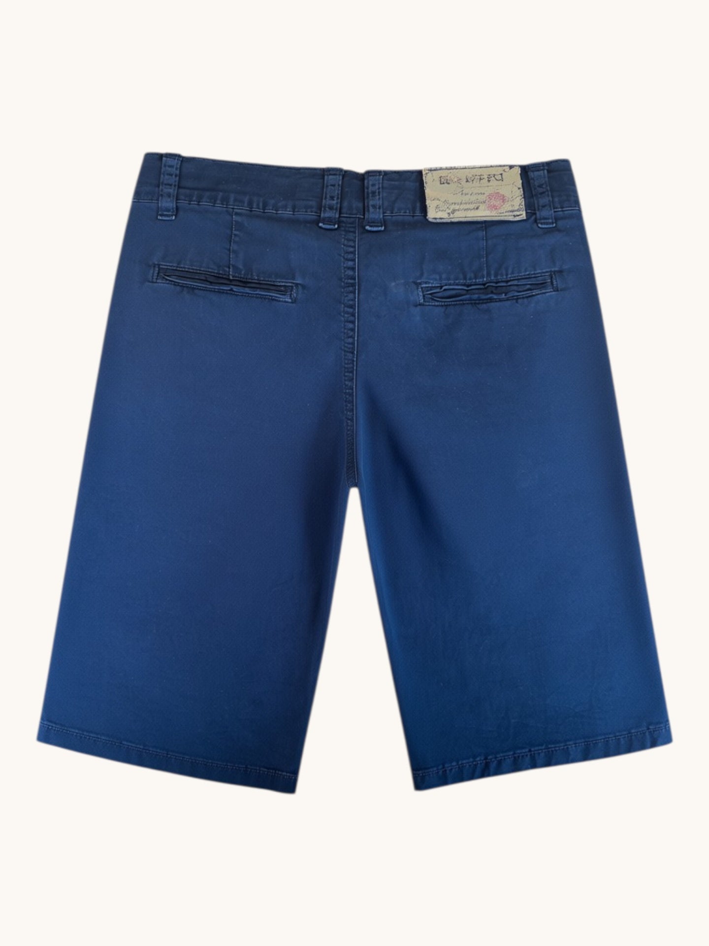 Jungen Chino-Shorts Slim Fit – Dunkelblaue Bermudahose aus Stretch-Baumwolle Gr.140 | Blue Effect