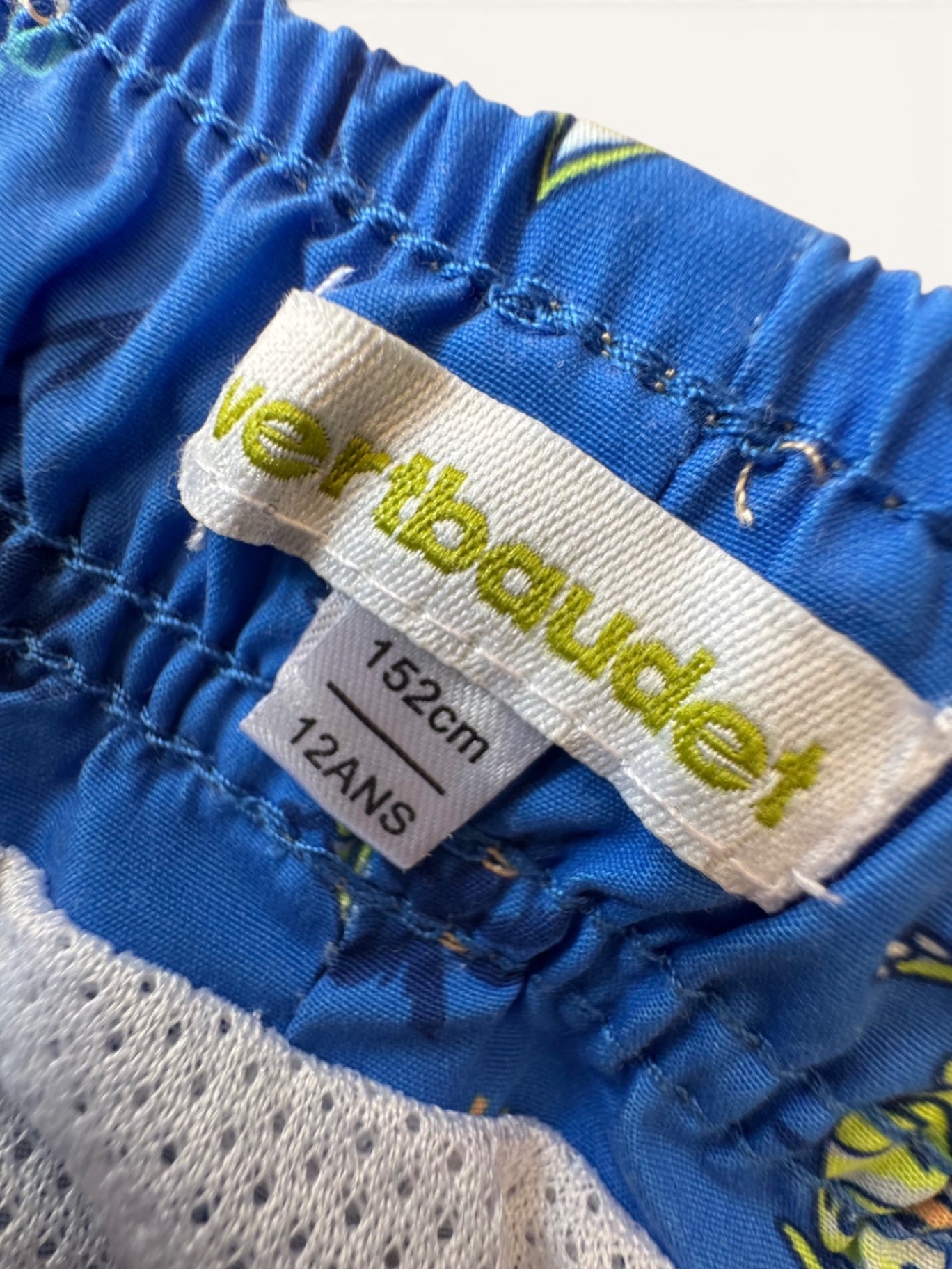 Badeshorts mit Dinosaurier-Motiv – Blaue Schwimmhose mit Surf-Print Gr.152 | Vertbaudet