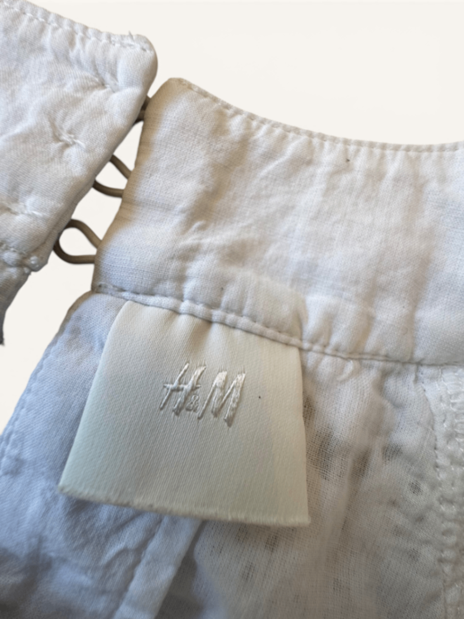 Kleid mit Lochstickerei Weiß Gr.128 | H&M