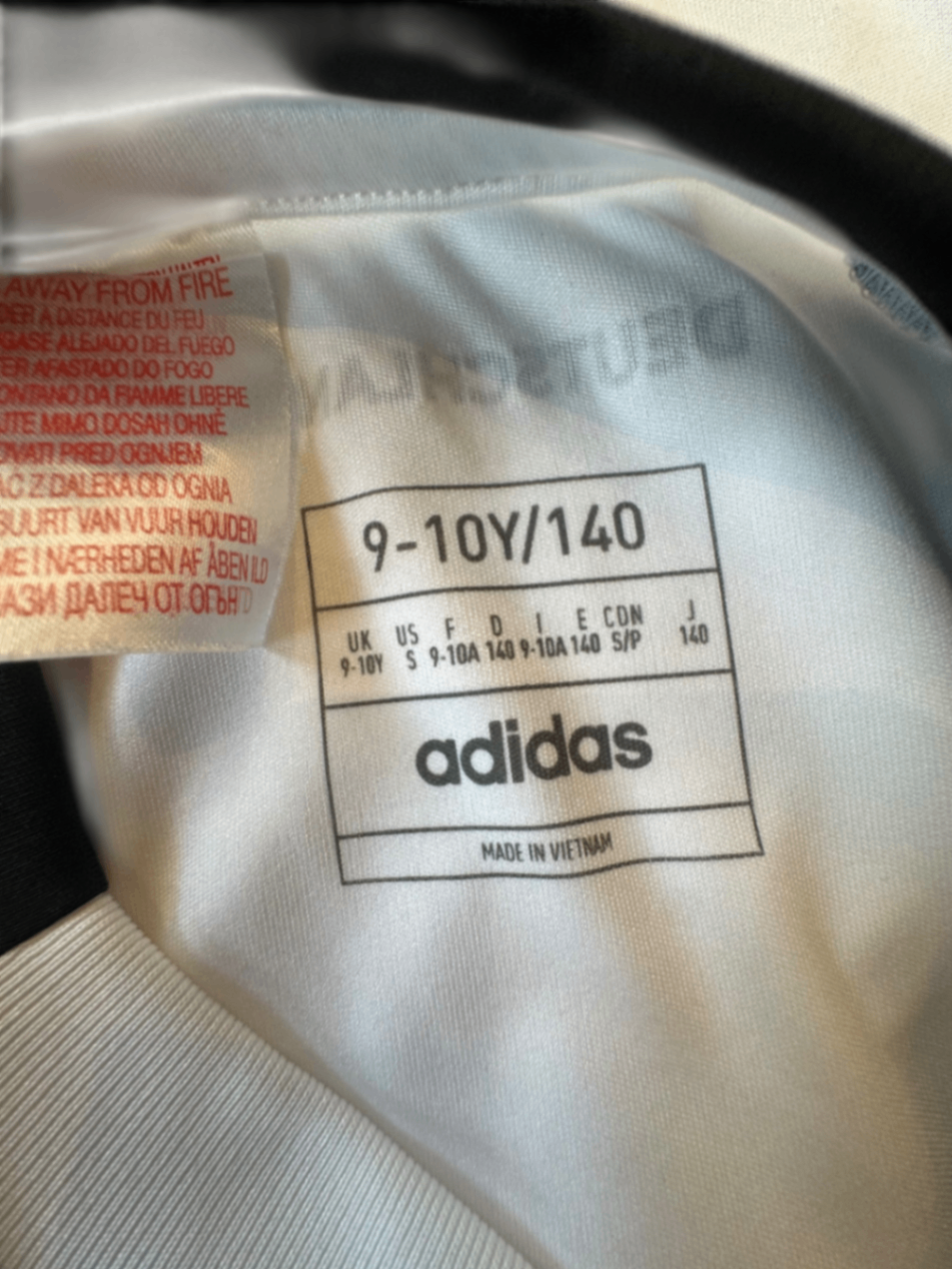DFB Deutschland Heimtrikot – Weißes Kinder Fußball-Trikot mit EM 2024 Farbverlauf Gr.140 | adidas