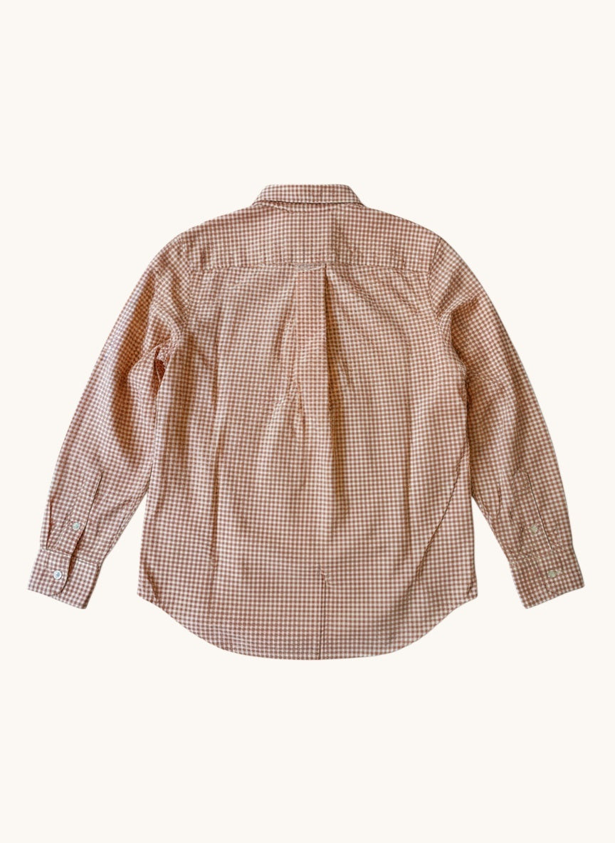 Langarm-Button-Down-Hemd in Orange/Weiß kariert Gr.1407146 | Polo Ralph Lauren