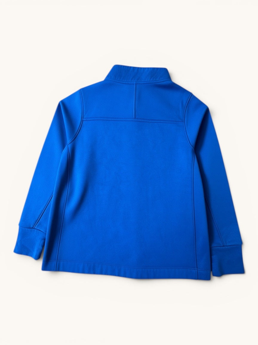 Kinder Sport-Pullover Blau – Troyer mit Half-Zip Reißverschluss Gr.128 | Nike