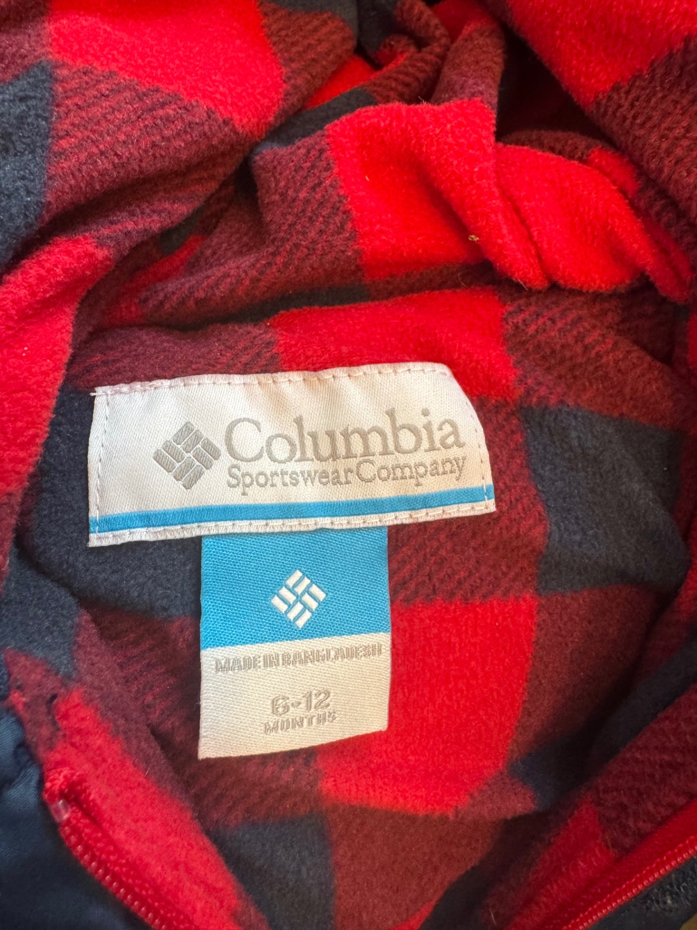 Baby Schneeanzug Dunkelblau – Winteroverall mit Fleece-Kapuze Gr.74-80 | Columbia