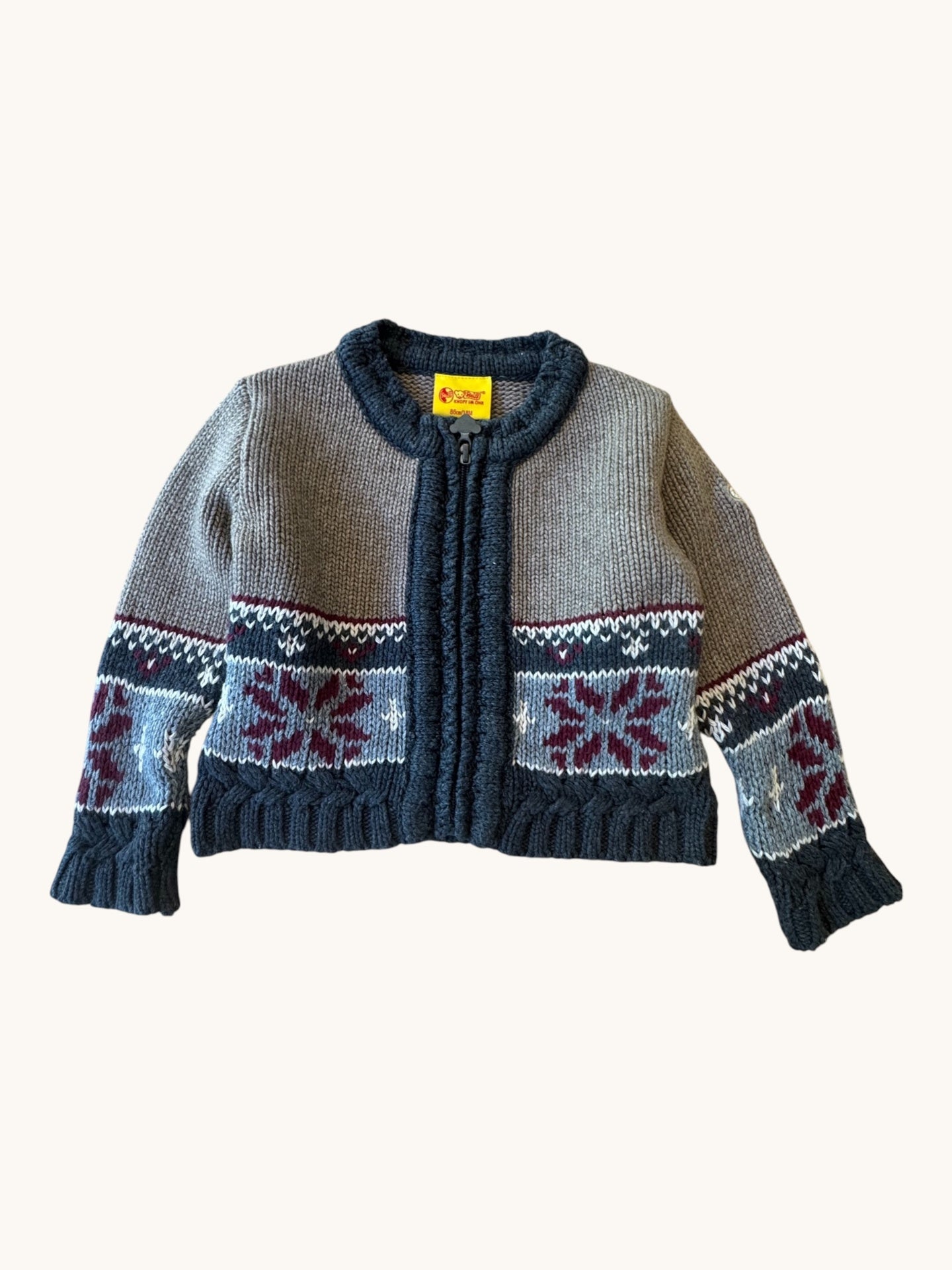 Cardigans Grau, Dunkelblau, Bordeaux, Weiß Gr.86cm/18M | Steiff