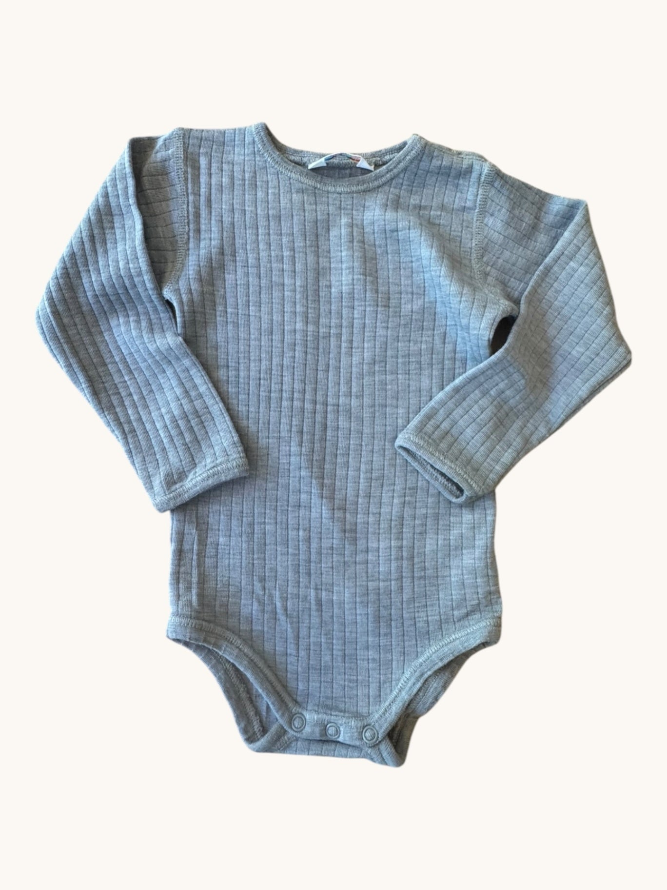Kuscheliger Schlupfbody in Grau 100%Wolle Gr.80 | Joha