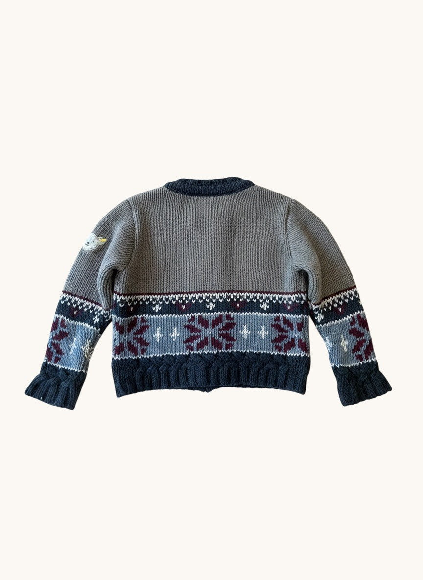 Cardigans Grau, Dunkelblau, Bordeaux, Weiß Gr.86cm/18M | Steiff