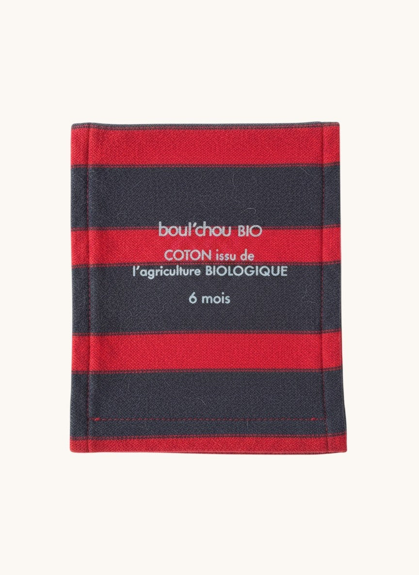 Baby-Langarmshirt Gestreift mit Schulterknöpfen – Gr. 67 / 6 Monate | boul'chou BIO