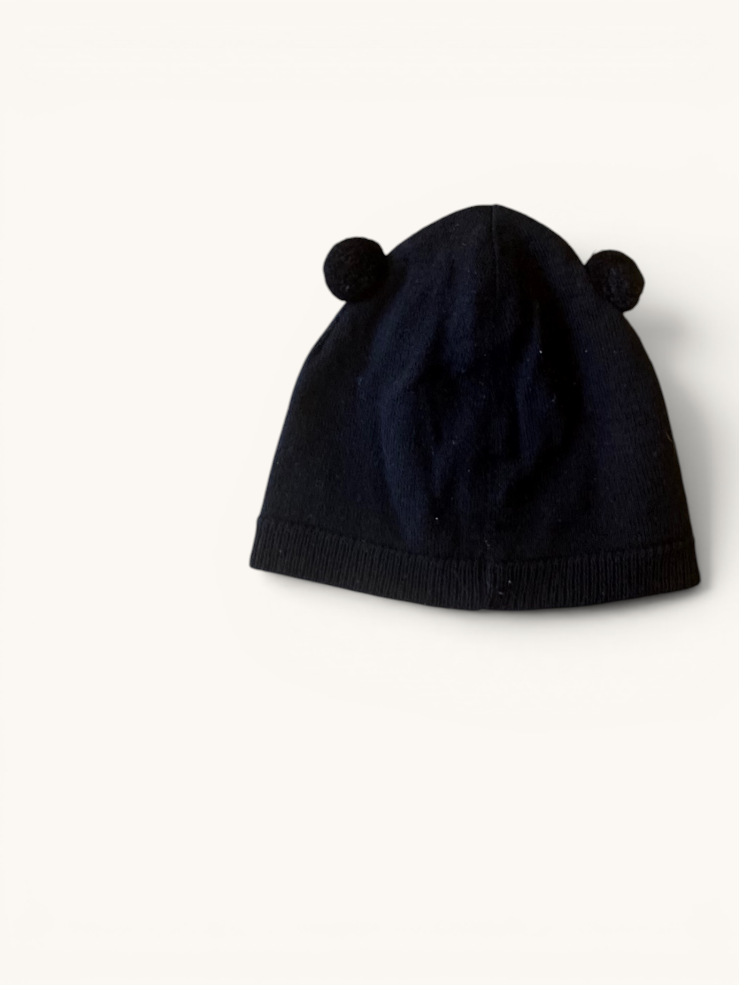 Baby-Strickmütze mit Bären-Öhrchen in Dunkelblau Gr.2-3y | Petit Bateau