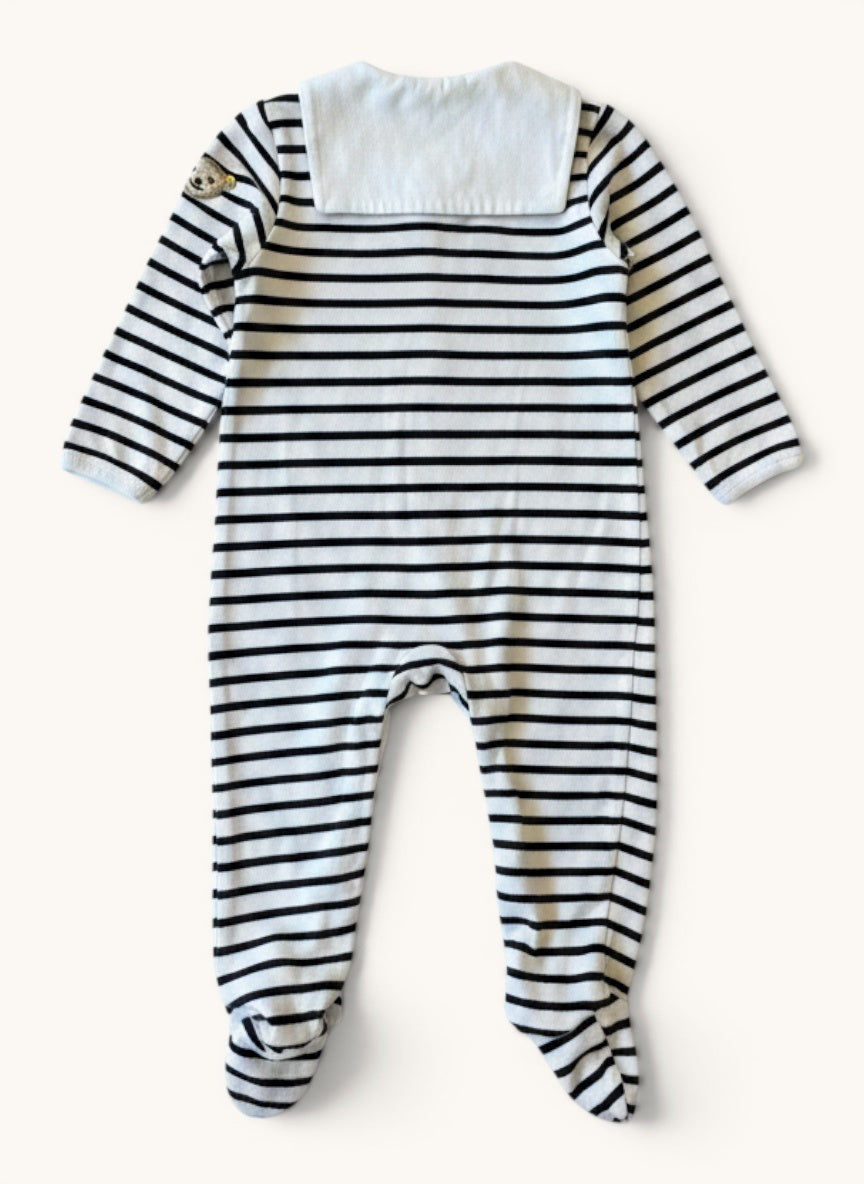 Baby-Strampler im maritimen Matrosen-Look – Gr.74cm | Steiff