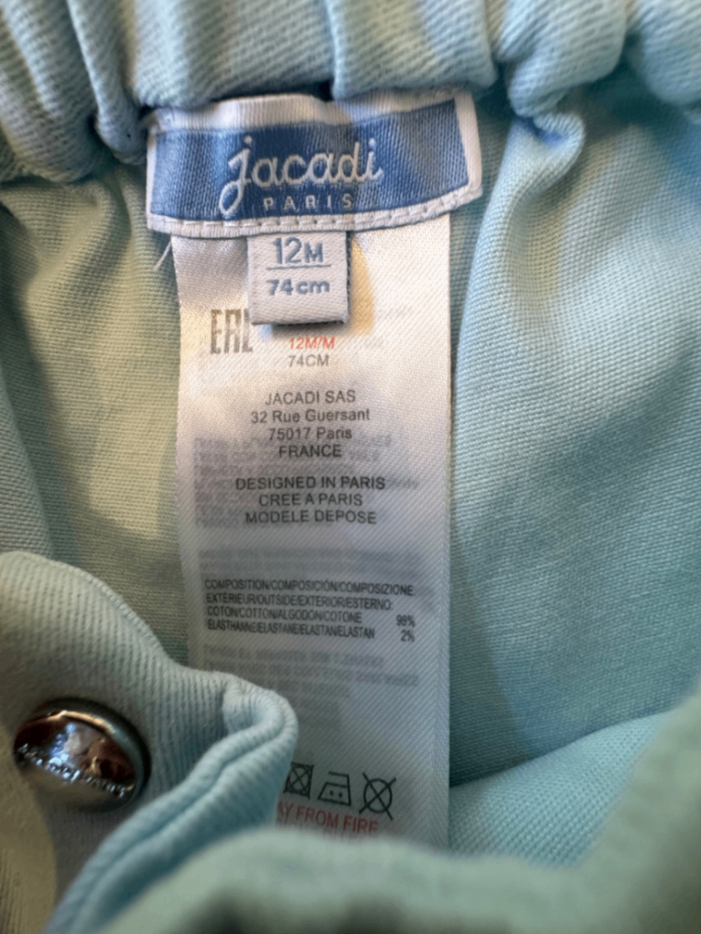 Shorts Hellblau Gr.74 | Jacadi Paris