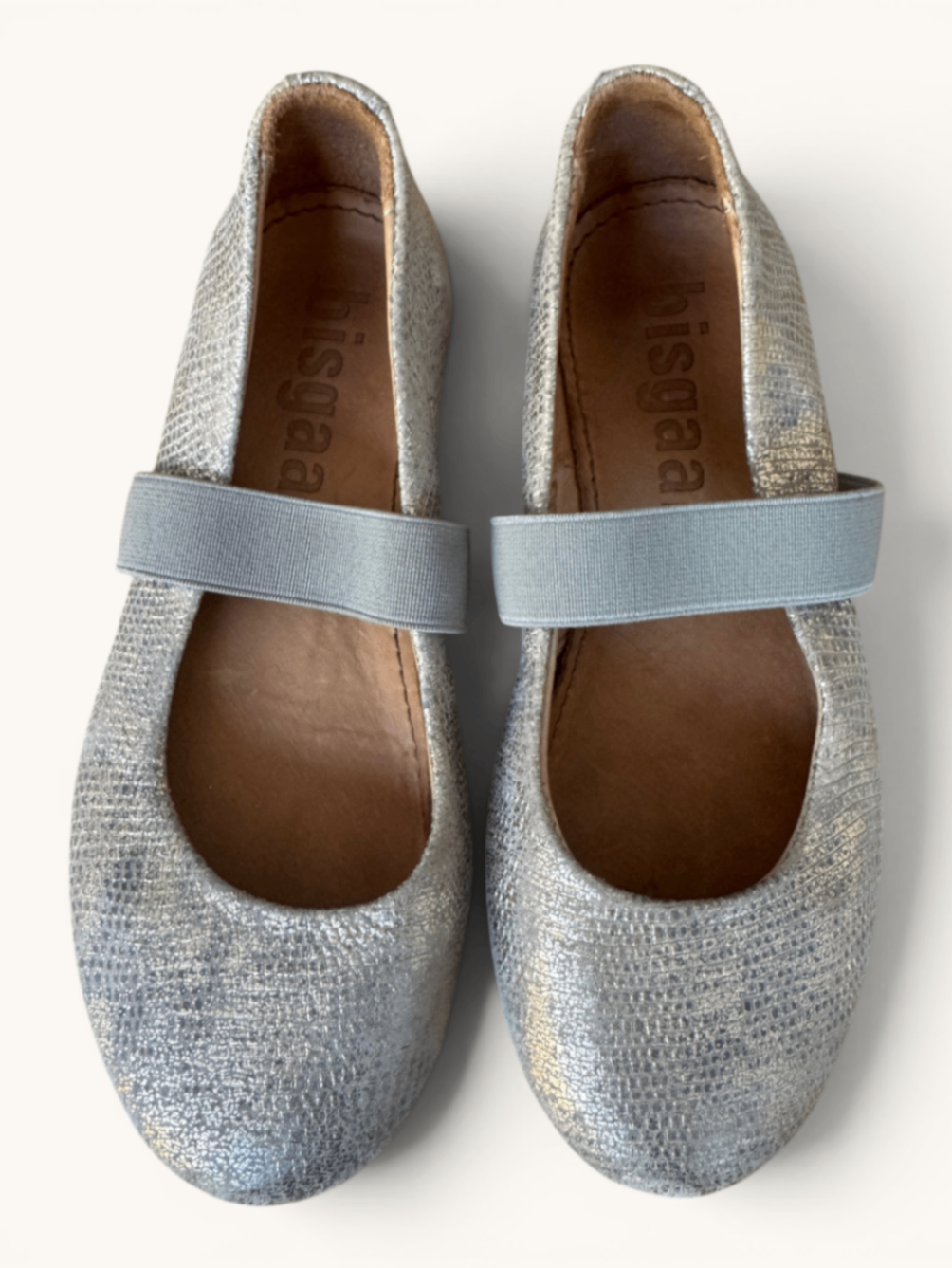 Mary Janes // Metallic-Silber Gr.30 | Bisgaard