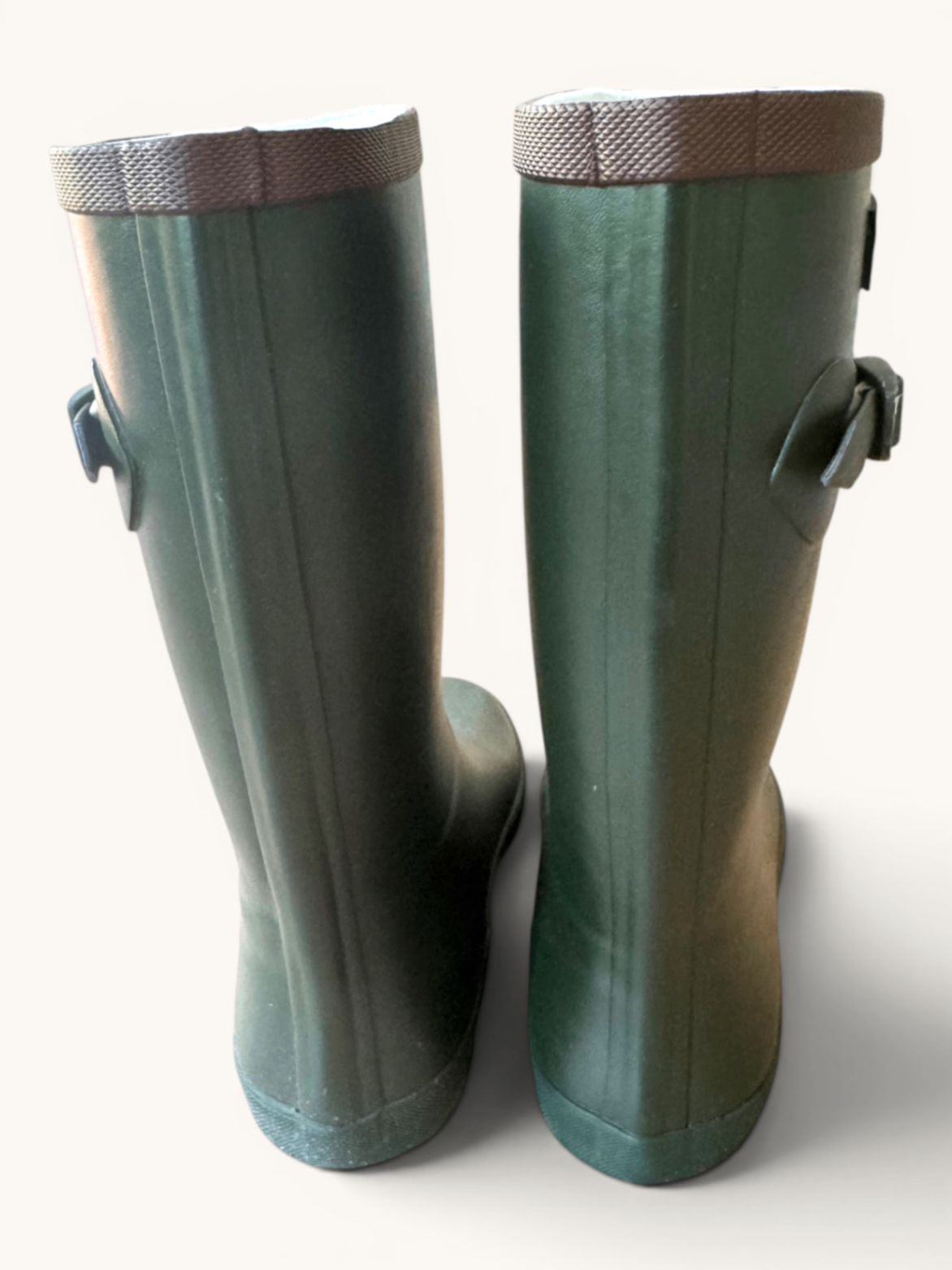 Kinder Gummistiefel Grün – Robuste Regenstiefel mit Schnallen-Detail & Logo Gr.33 | Aigle