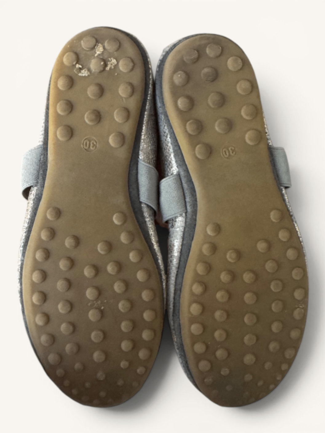 Mary Janes // Metallic-Silber Gr.30 | Bisgaard