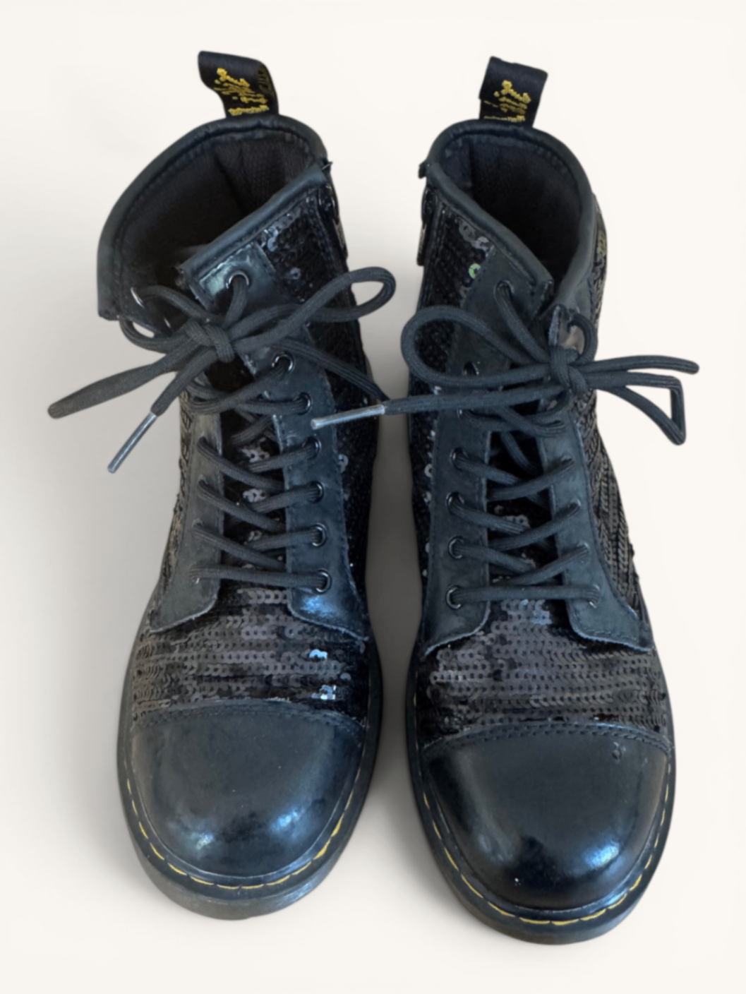 Boots Schwarz, Pailletten Gr.36 | Dr. Martens