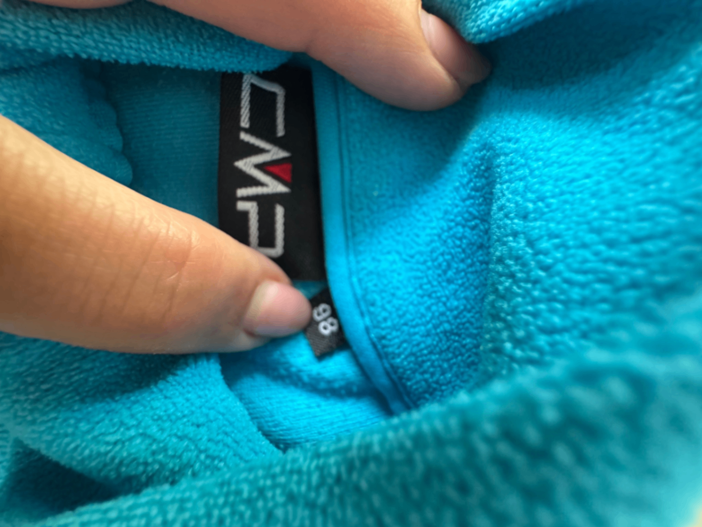Fleece-Pullover mit Stehkragen & Zipper in Cyan-Blau Gr.98 | CMP