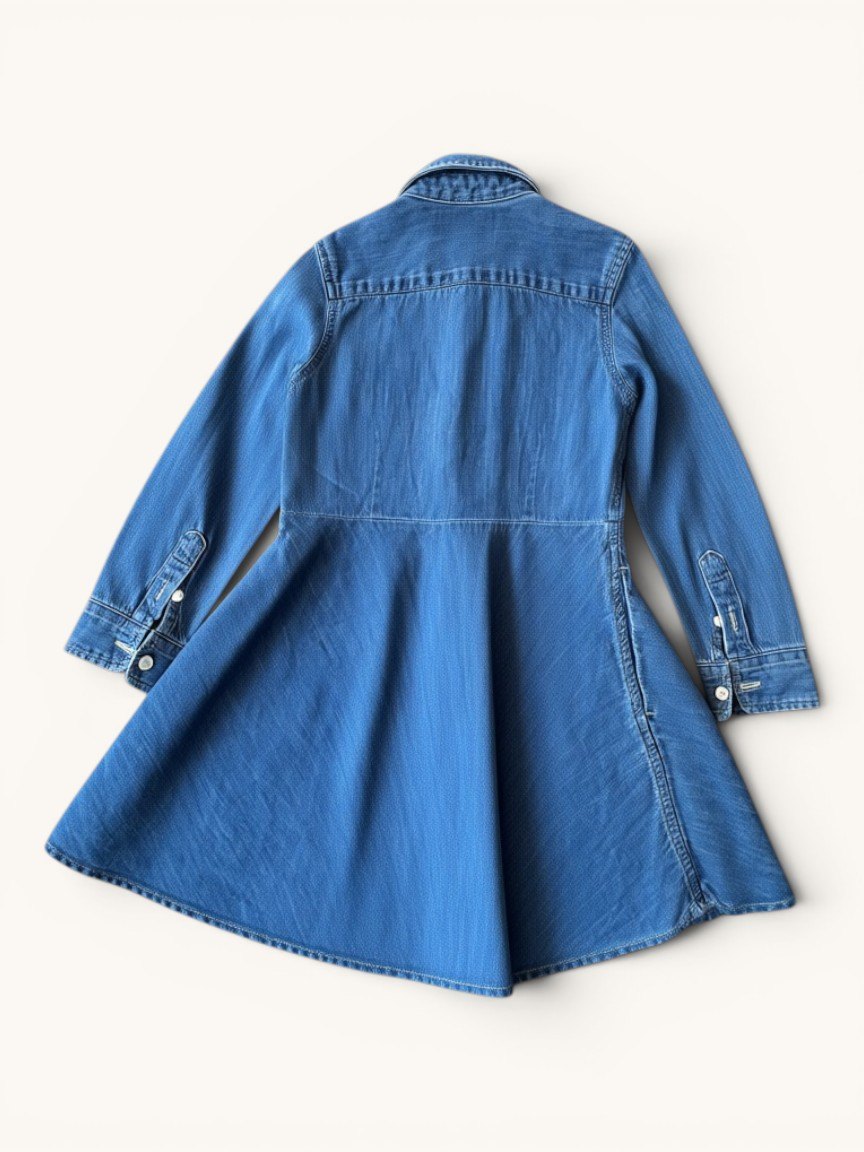 Klassisches Denim-Hemdkleid mit Logo-Stick Gr.104 | Ralph Lauren