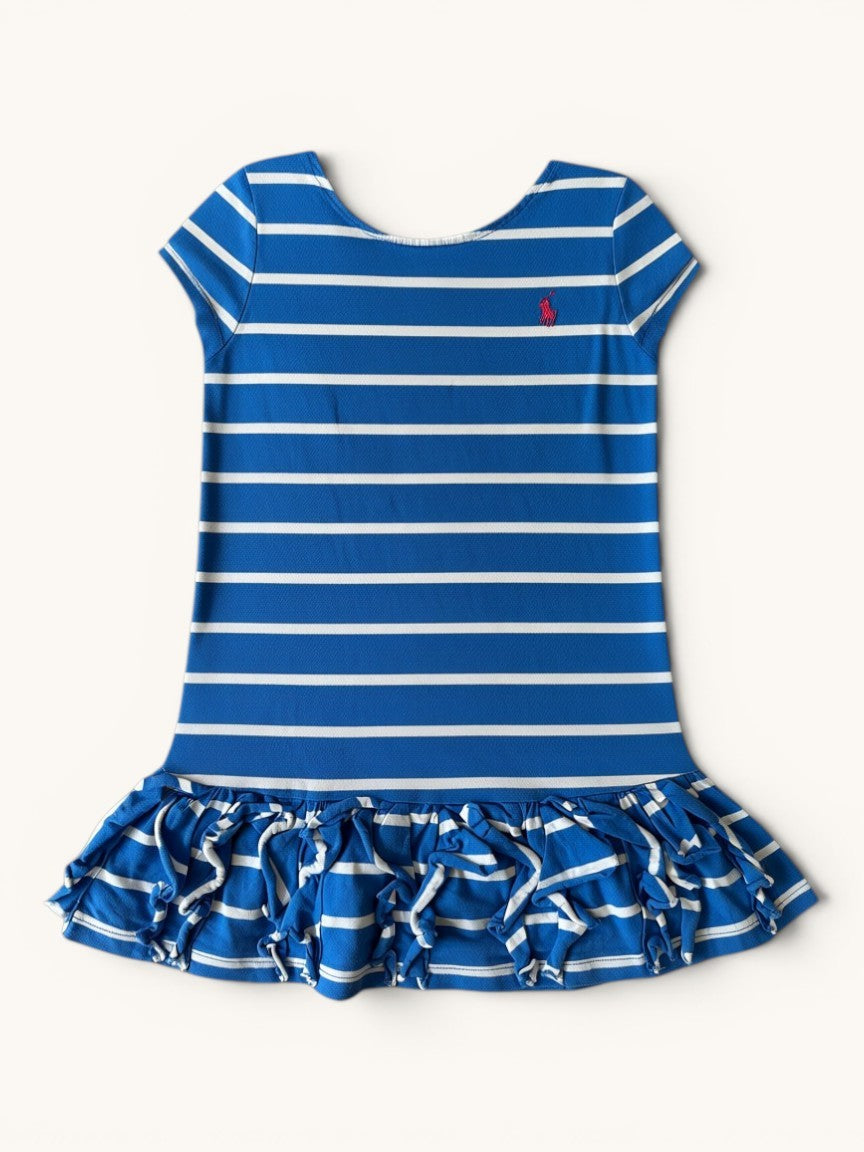 Gestreiftes Kleid mit Rüschenrock Gr.110 | Polo Ralph Lauren