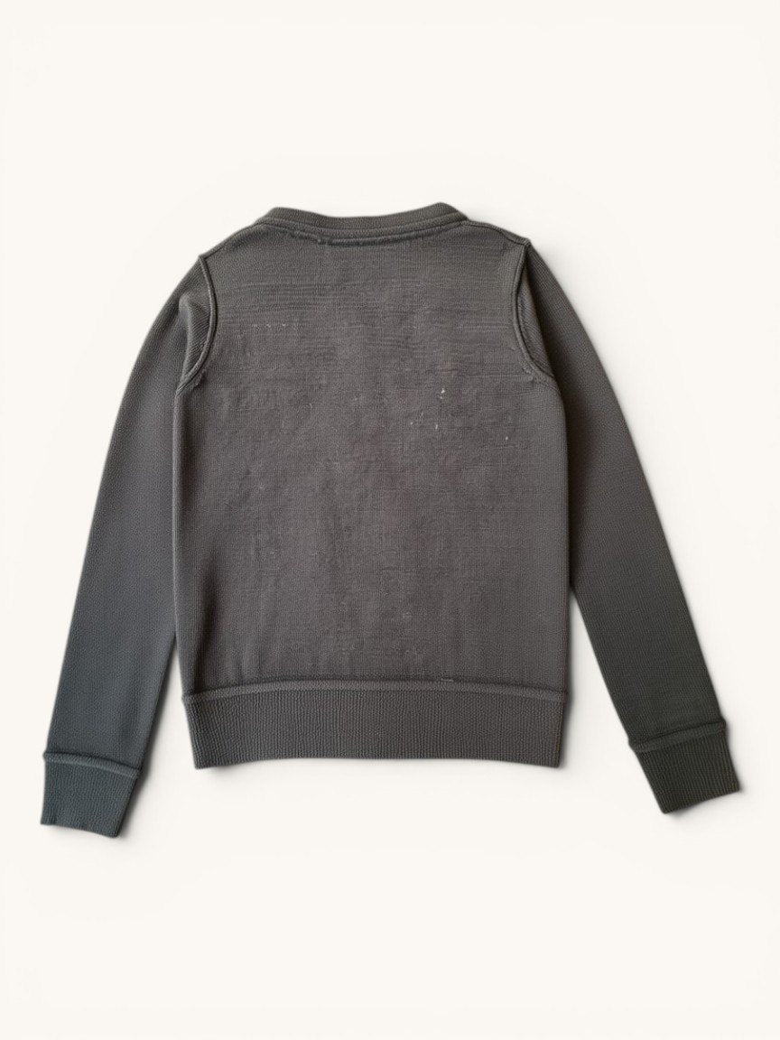 Feinstrick-Cardigan mit Kirsch-Applikation Schwarz Gr.6 | Bonpoint
