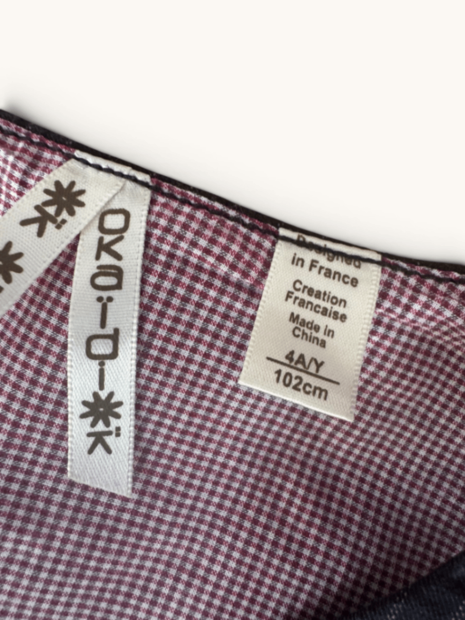 Nadelstreifen-Weste mit Stern-Detail Gr.4Y / 102 cm | Okaïdi