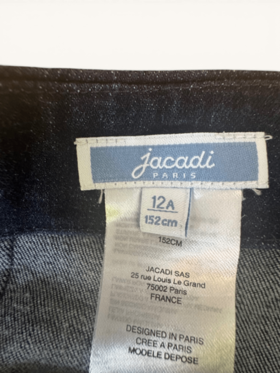 Minimalistischer Jeansrock mit Rüschentasche Gr.152/12A | Jacadi Paris