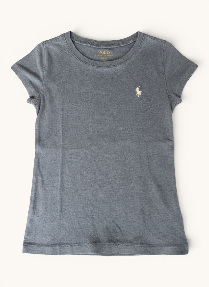 Klassisches T-Shirt in Blaugrau Gr.128 | Polo Ralph Lauren