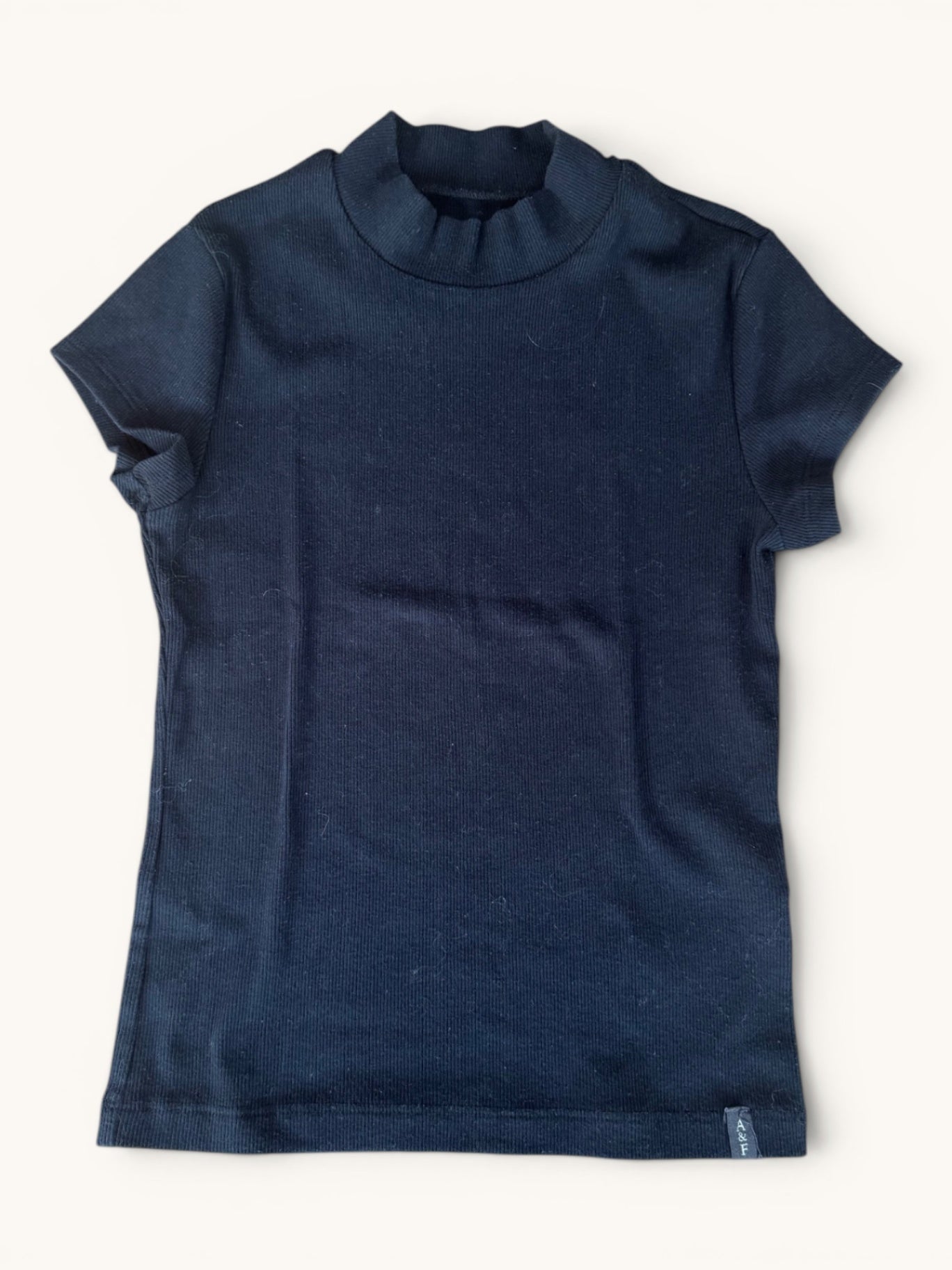 Basic Rippstrick-Shirt mit Stehkragen Gr.9/10 | Abercrombie Kids