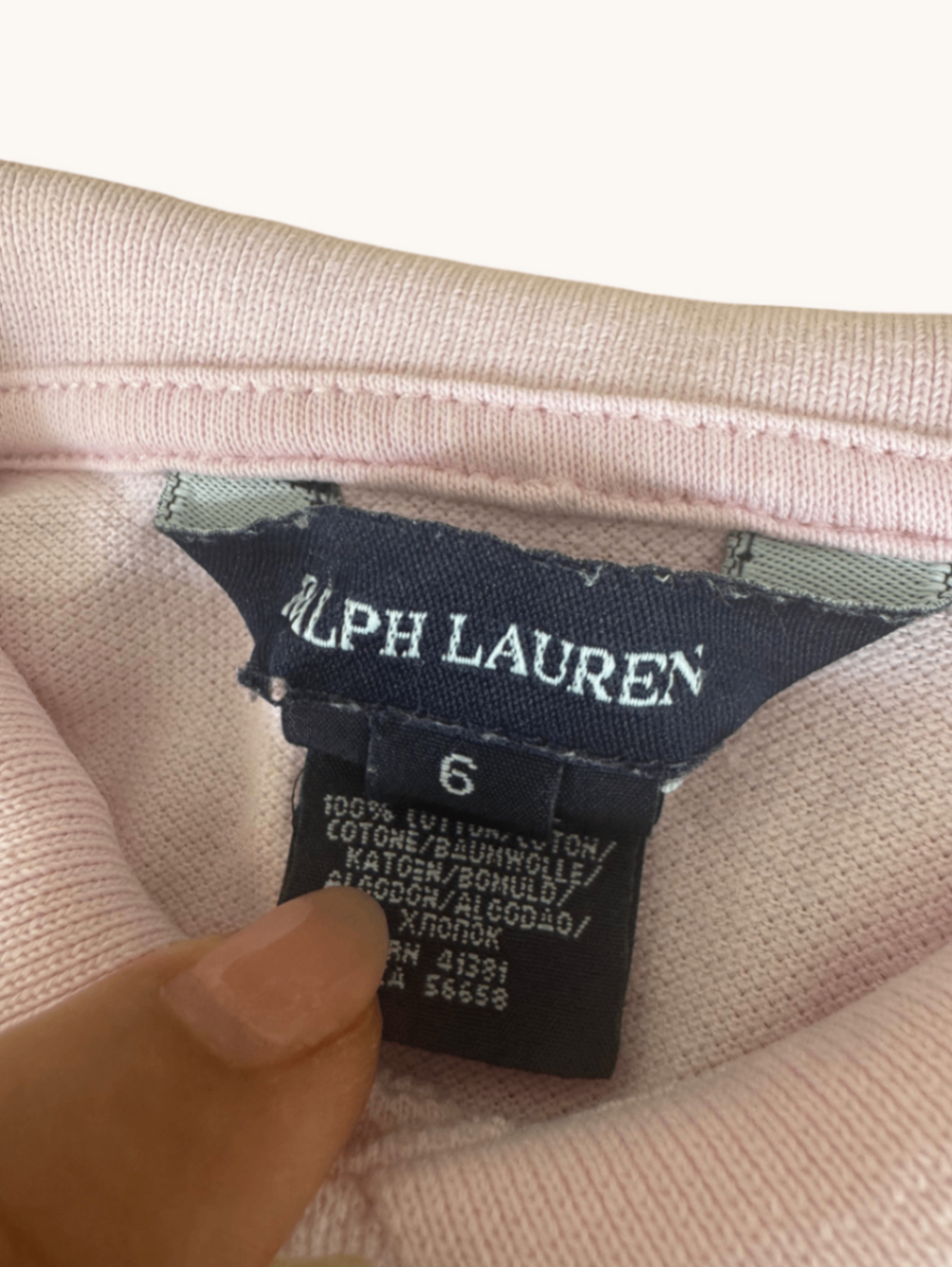 Klassisches Poloshirt in Pastellrosa Gr.116 | Ralph Lauren