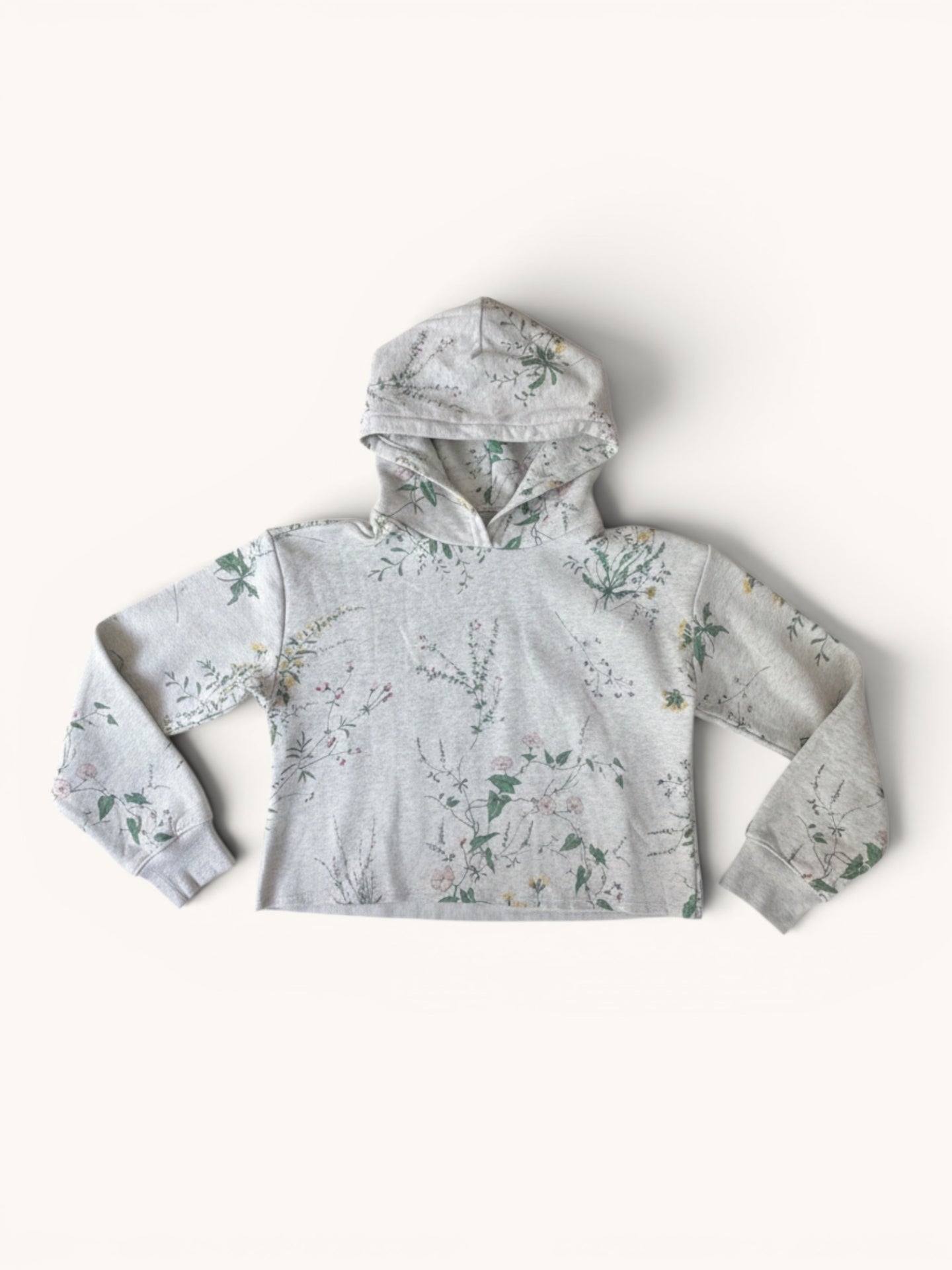 Gemusterter Cropped-Hoodie mit floralem Print Gr.14-16 | GAP