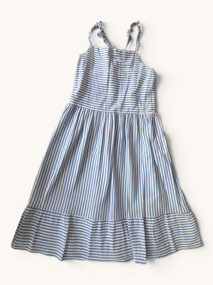 Maritimes Sommerkleid mit Streifen & Smokbund Gr.140/146 | GAP kids