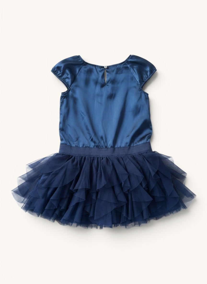 Festliches Tüllkleid in edlem Satin-Look Gr.4 years | babyGap