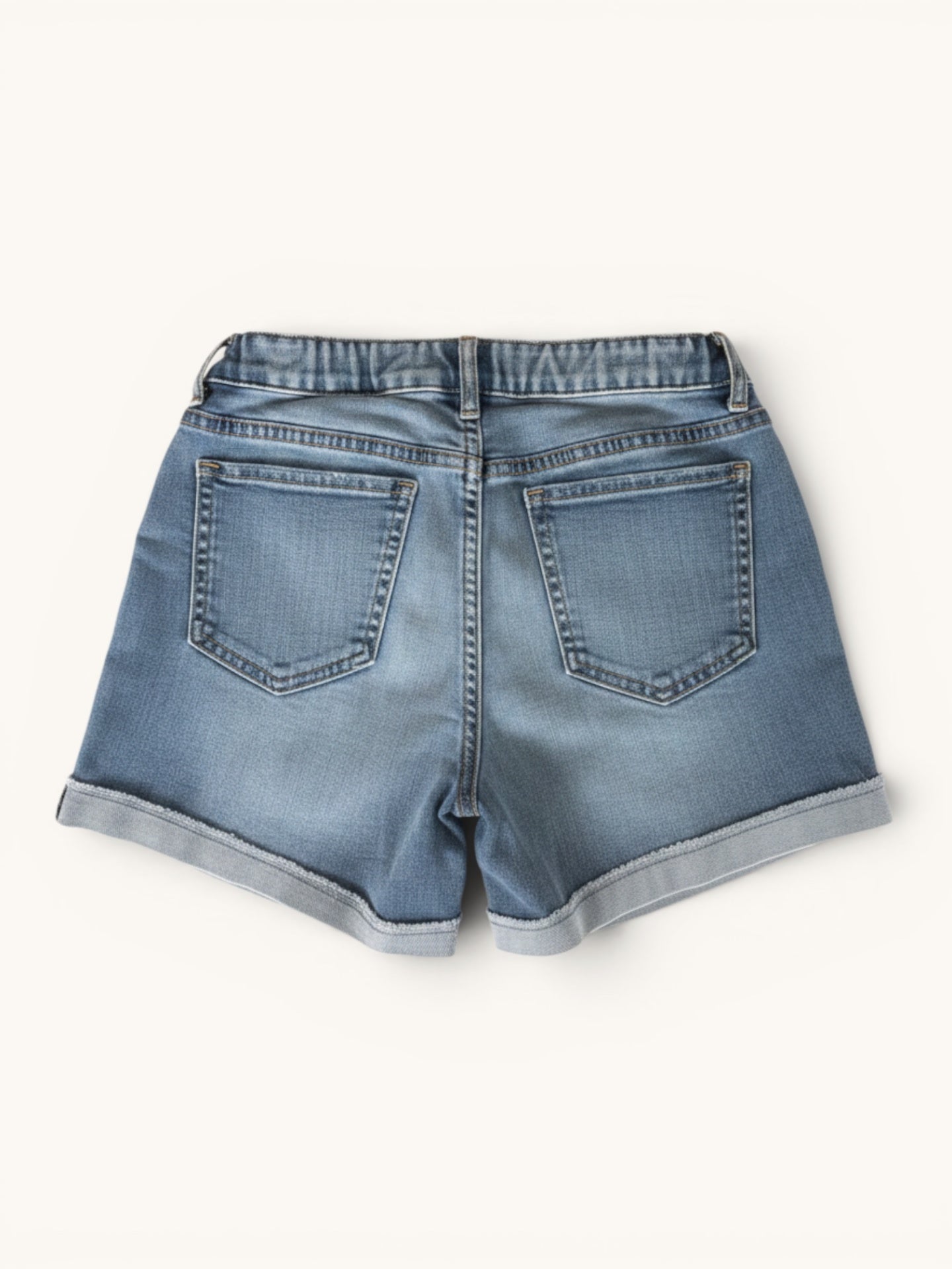 Lässige Stretch-Midi-Jeans-Shorts Gr.12 | GAP