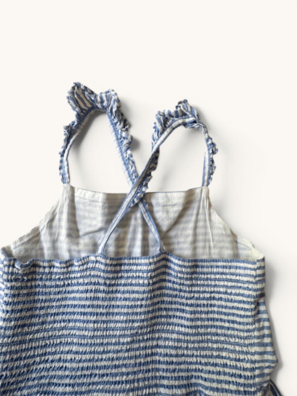 Maritimes Sommerkleid mit Streifen & Smokbund Gr.140/146 | GAP kids