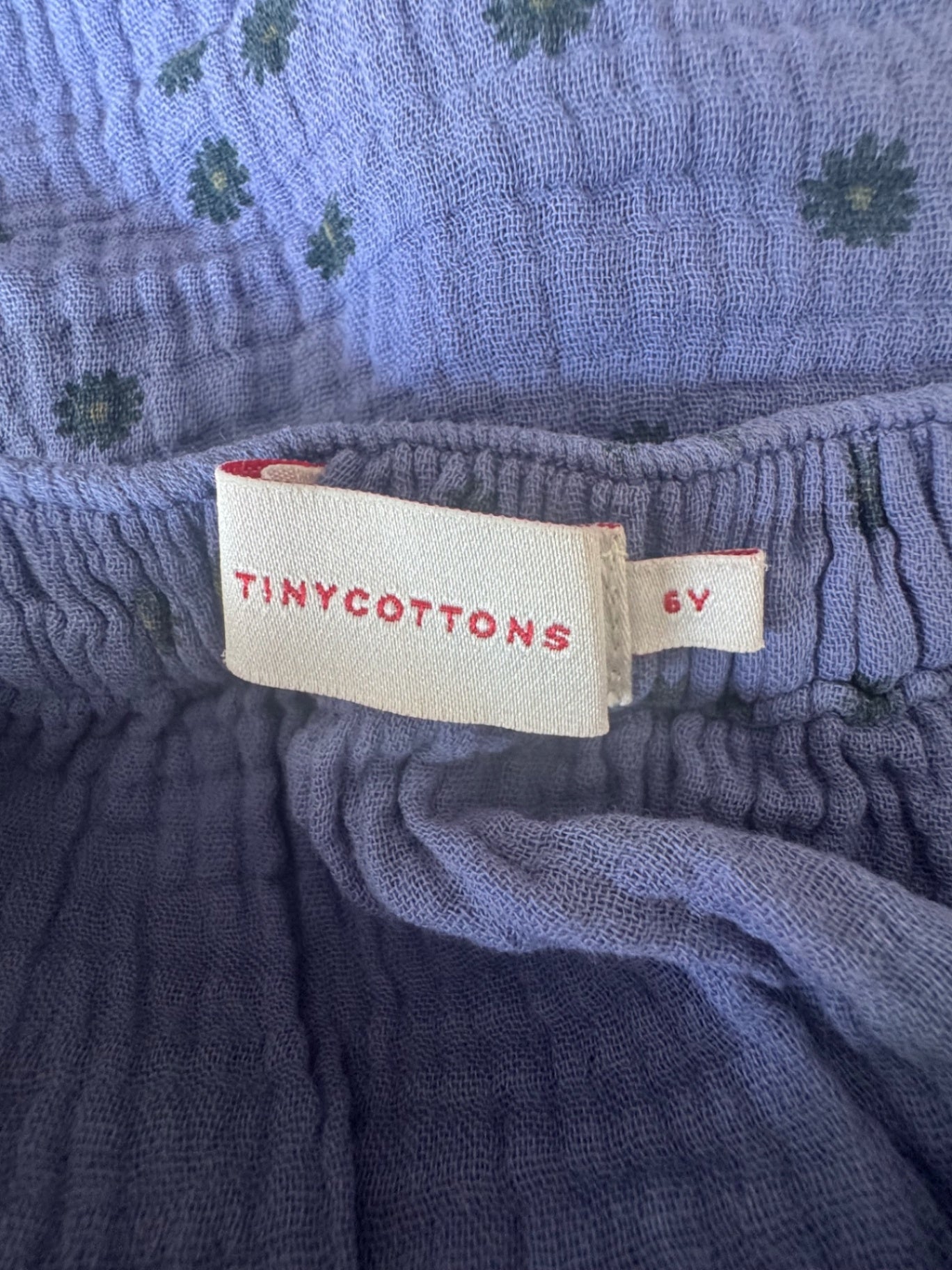 Stufenrock aus luftigem Musselin mit Blümchen Gr.116 | Tinycottons