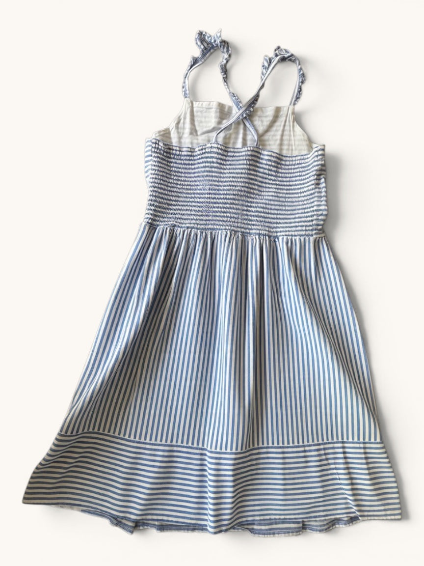 Maritimes Sommerkleid mit Streifen & Smokbund Gr.140/146 | GAP kids