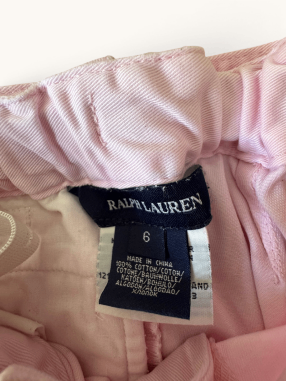 Klassischer Minirock in Pastellrosa mit Webgürtel Gr.6 | Ralph Lauren