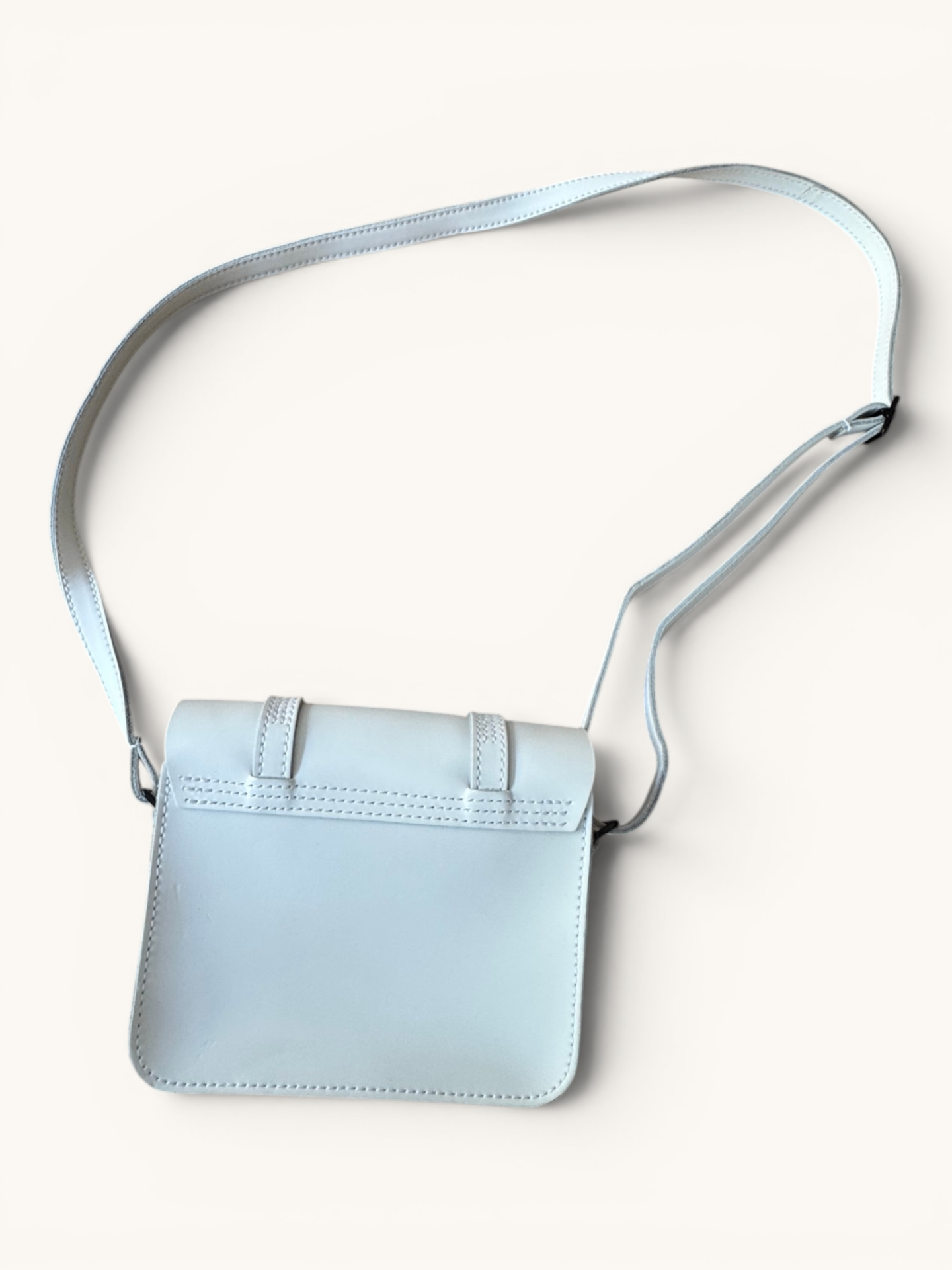 Dr. Martens Leder-Satchel Tasche in Cleanem Weiß | Dr. Martens