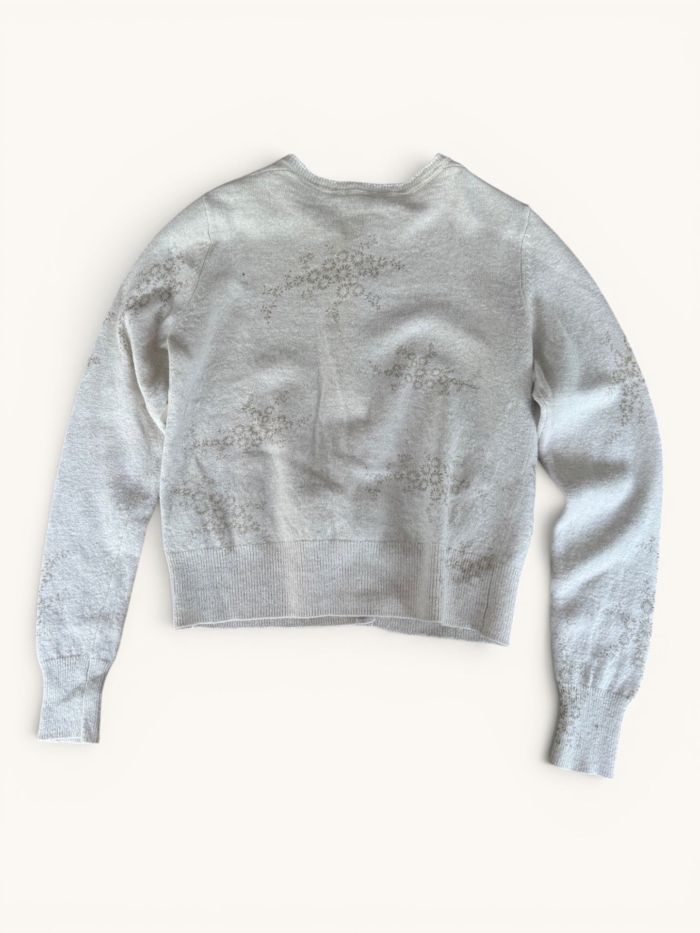 Feinstrick-Cardigan mit floralem Print Gr.9-10Y / 134-146 cm | Massimo Dutti